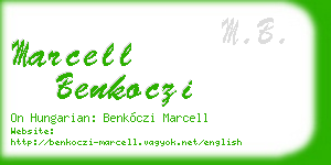 marcell benkoczi business card