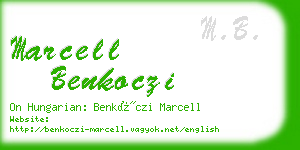 marcell benkoczi business card